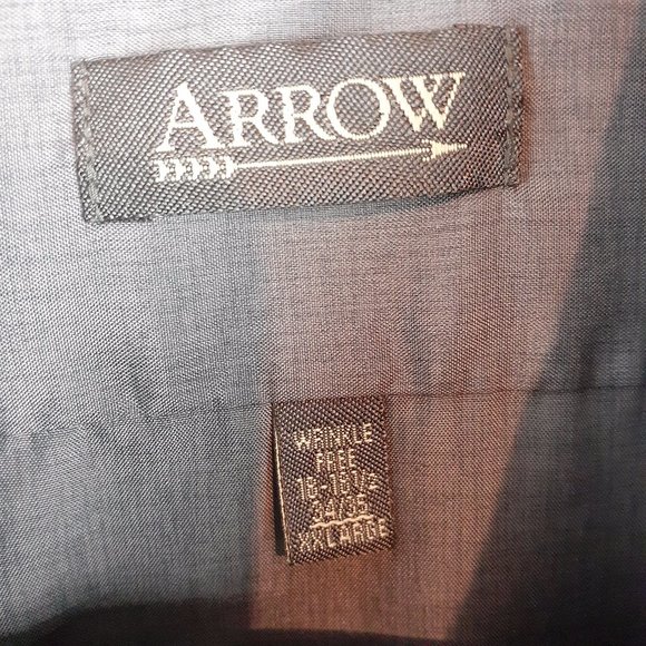 Arrow Mens Dress Shirt Lot of 2 Size XXL Neck 18-18 1/2 - Picture 3 of 9